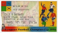 Ticket EURO 1996 #23 Italy - Germany