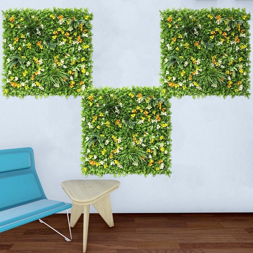40"x40" Artificial Faux 3D Mixed Leaf Privacy Fence Screen Decor Panel Hedge V6 - Picture 3 of 8