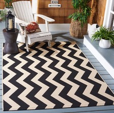 Safavieh Indoor / Outdoor Black / Beige Area Rugs - CY6245-256