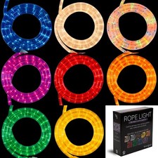 18 ft Heavy Duty Rope Light Kits End to End C...