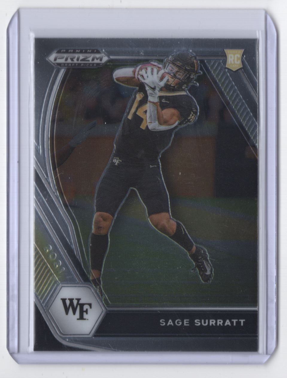 2021 Panini Prizm Draft Picks Collegiate Sage Surratt Rookie Wake Forest Demon