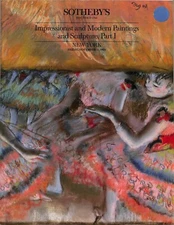 Sotheby's Impressionist & Modern Art Auction Catalog, 1988
