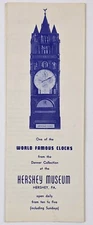 1960s Hershey Museum Pennsylvania Clocks Danner Collection VTG Travel Pamphlet 