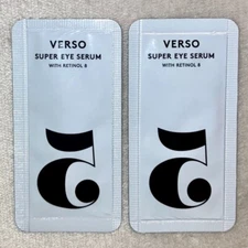2x Verso Super Eye Serum with Retinol 8 Sample Packets .07oz, 2ml Each
