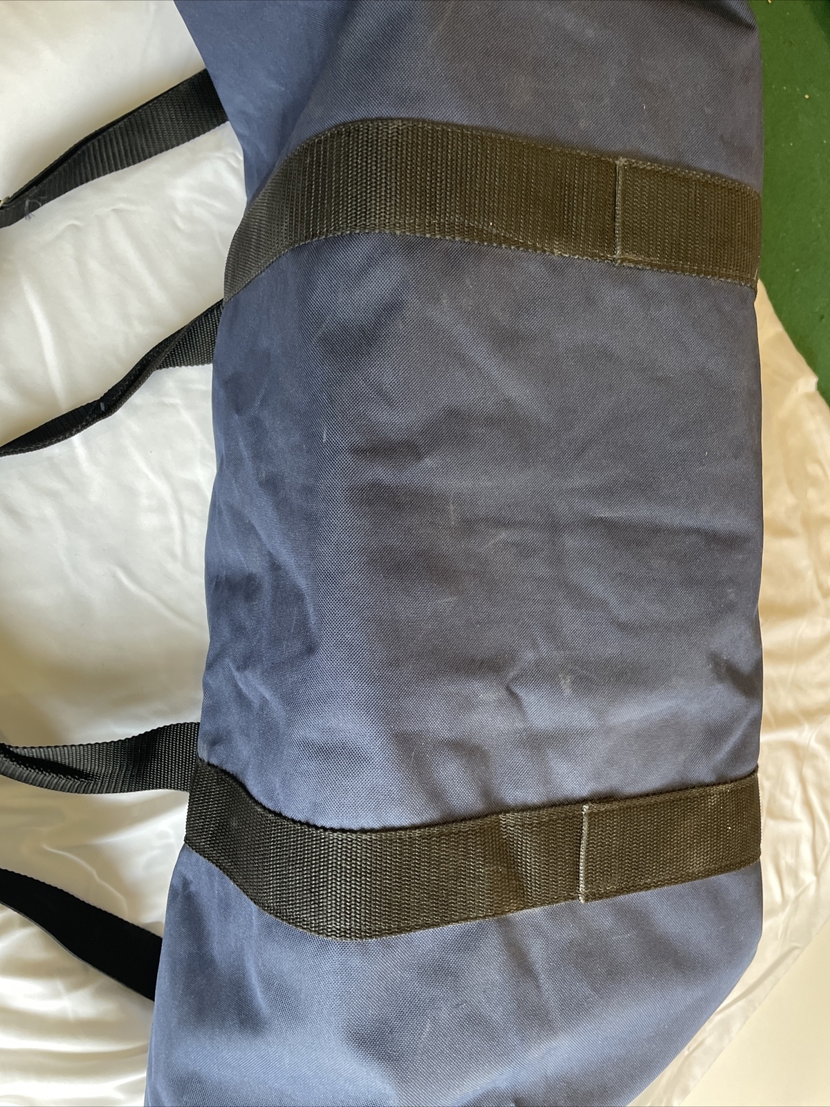 Tony Lama Cowboy Boots Duffel Bag Luggage With Covered Zipper 3 Straps