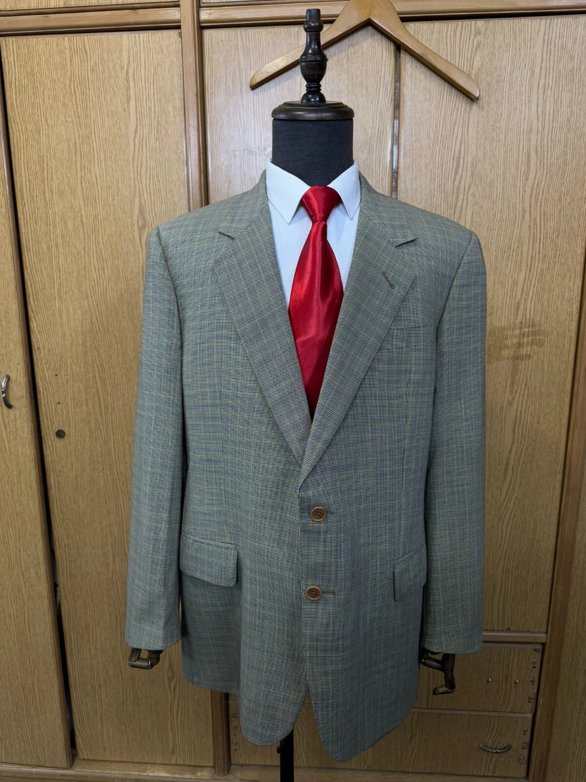 giacca blazer tuta burberry uomo 100% ESTAMBRE tutta lana pettinata 2 bottoni 42R 44R