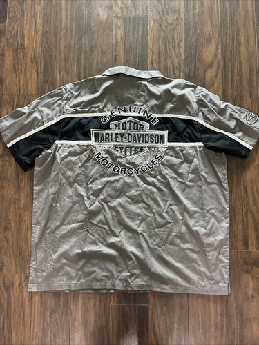 Harley Davidson Men's Size 4XL Garage Short Sleeve Button Up Shirt RN#103819 - Picture 11 of 14