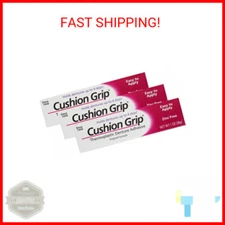 Cushion Grip Thermoplastic Denture Adhesive, 1 oz (Pack of 3) Make Your Denture 