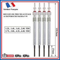 4 -Kerze VorwäRmung FüR Skoda VW 1.6 2.0L Tdi = 03L963319 059963319J