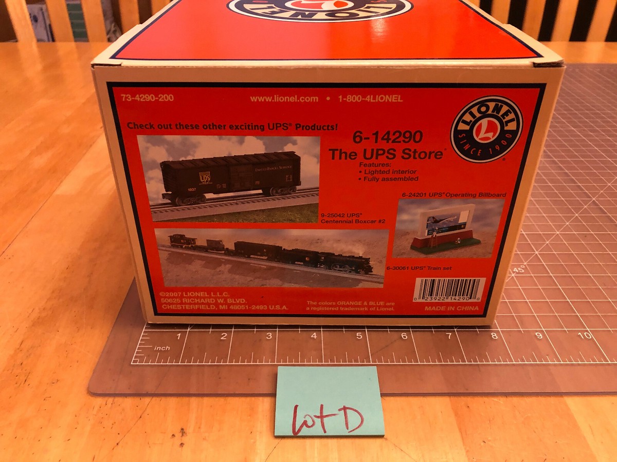 Lionel Train 6-14290 UPS STORE 100 Anniv. EMPTY ORIGINAL BOX w