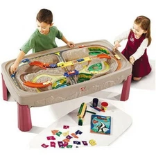 Step2 Deluxe Canyon Road Train Track Table with 3-piece train set