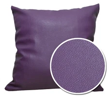 Pb311a Purple Faux Leather Skin Soft PU Cushion Cover/Pillow Case*Custom Size*