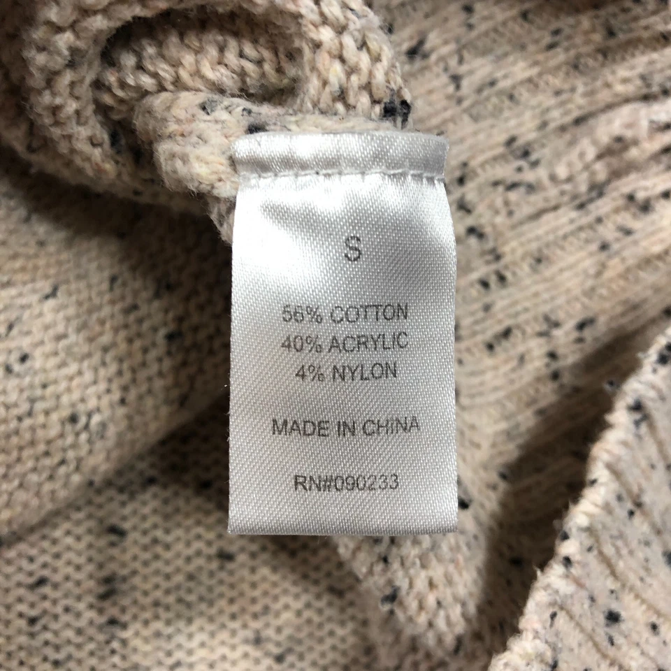 Suéter On The Byas Hombre Pequeño Trapo Bronceado Mezcla de Algodón Nórdico con Capucha Pullover Foto 4 de 4