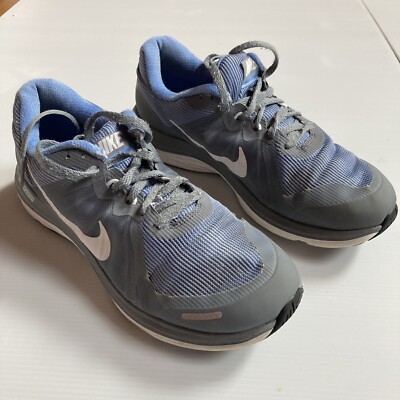 Nike Dual Fusion X2 Womens Size Running Shoes Gray Blue