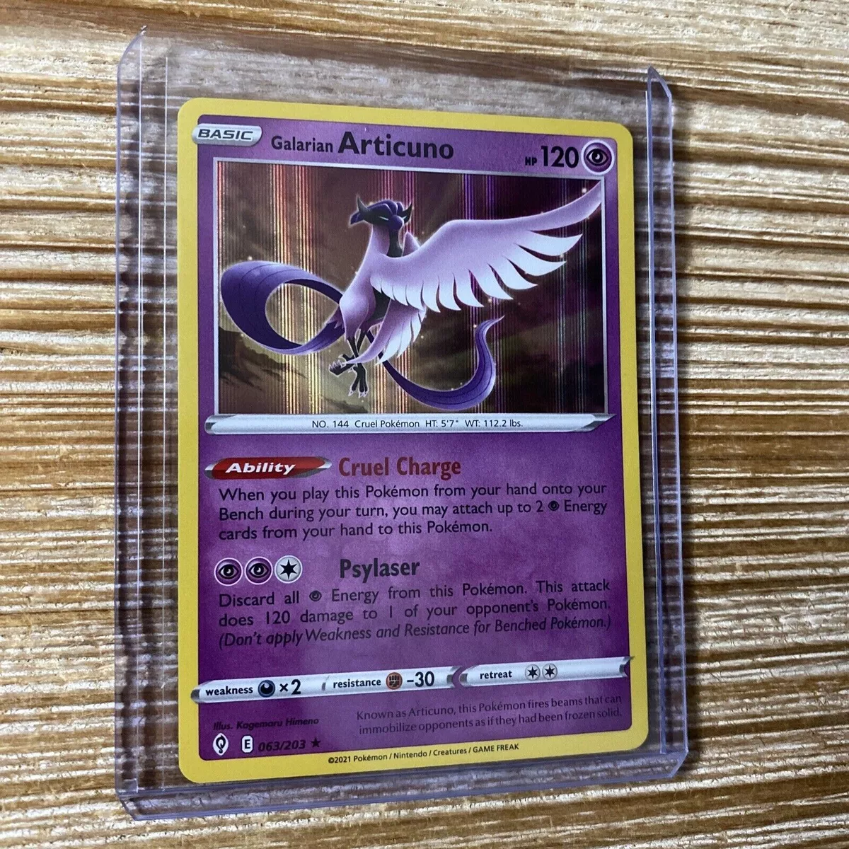 Galarian Articuno - 063/203 - Holo Rare - Pokemon Singles