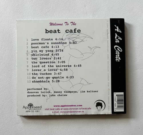 DONOVAN Beat Cafe | 2004 Appleseed Recordings (APR CD 1081) CD Digipak - VG+/VG - Picture 2 of 4