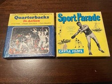 Lot of 2 -SPORT PARADE  QUARTERBACK'S IN ACTION Vtg. 8mm Films W/Box, Staubach