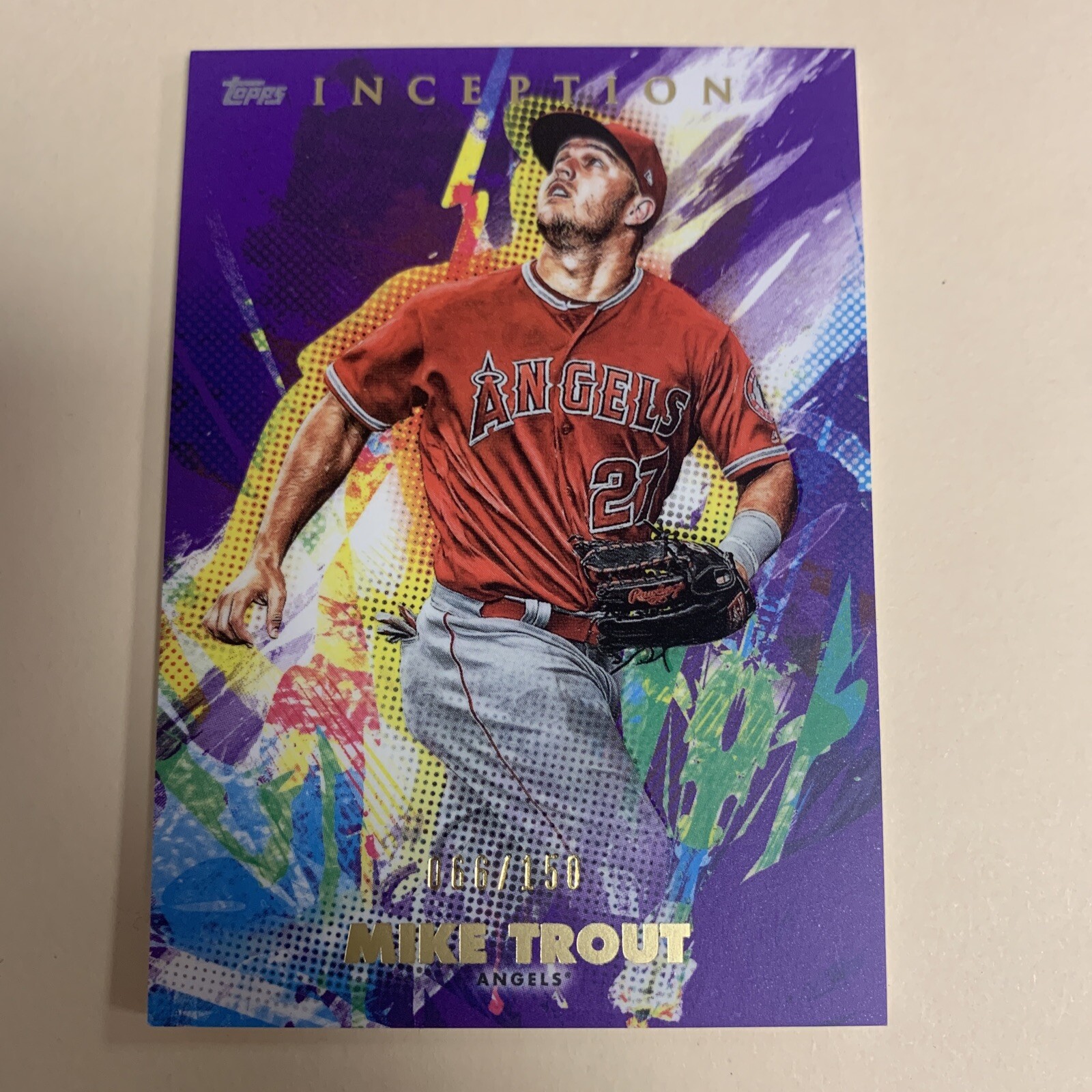 Mike Trout 2020 Topps Inception #100 Purple /150 Price Guide