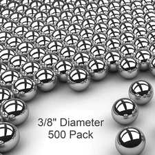 500 3/8" Inch G25 Precision Chromium Chrome Steel Bearing Balls AISI 52100
