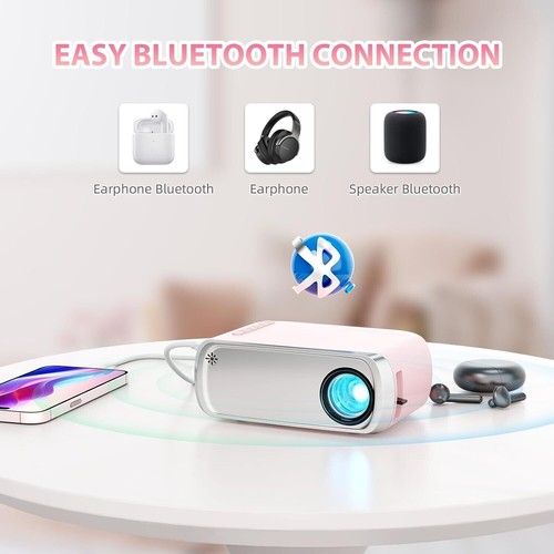 Portable Projector 1080P LED Mini Home Cinema Movie Theater Projector Multimedia - Picture 4 of 6