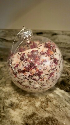Christmas Ornament Lavender And Rose Bath Salt