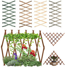 Expanding 6ft Wooden Trellis Climbing Plants Fence Panel Screening Lattice New