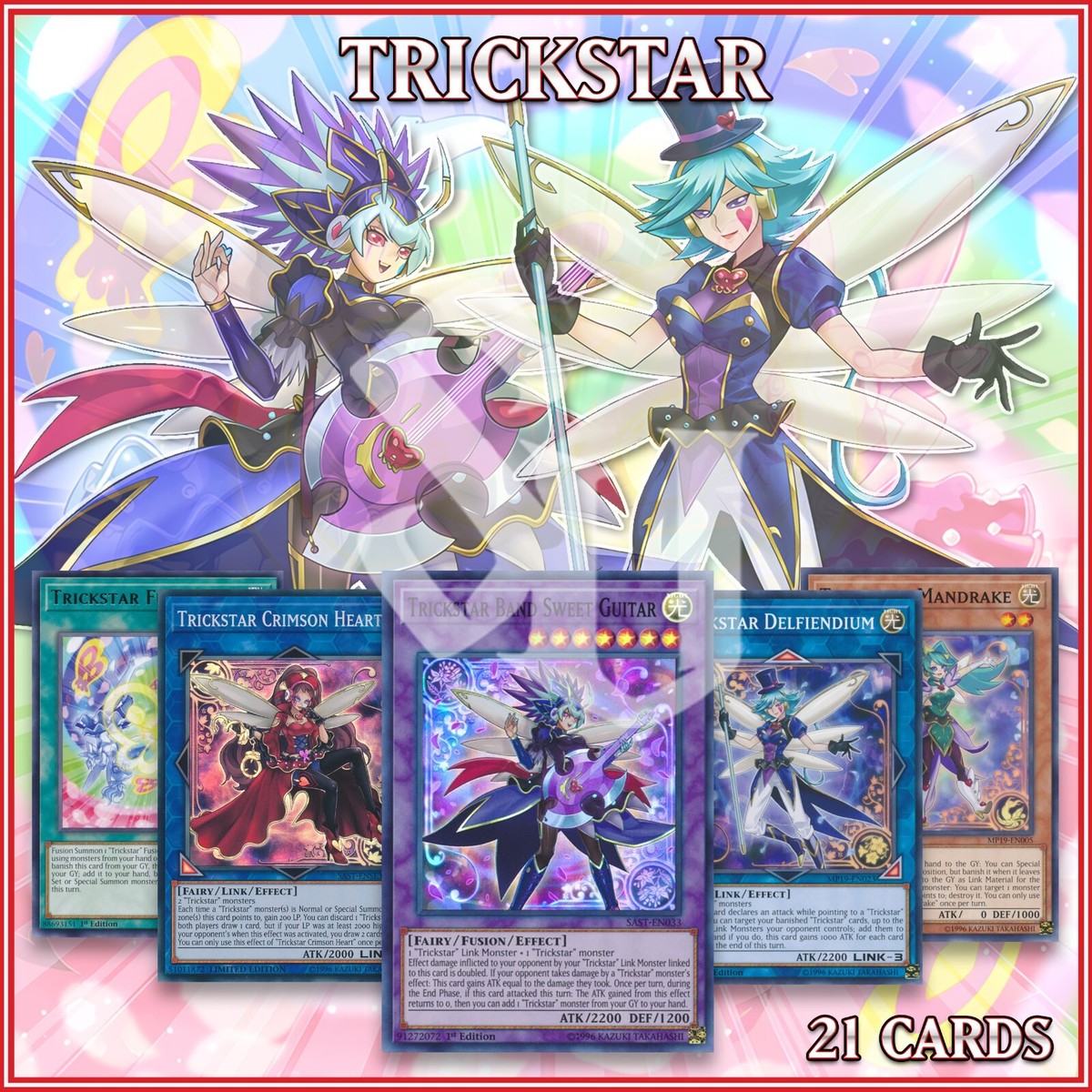 TRICKSTAR DECK 21 | Band Sweet Guitar Crimson Heart Fusion