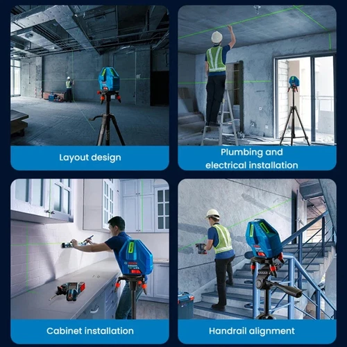 Original BOSCH GLL 5-50XG Professional Green Laser Level 3D 5-Line Self Measure - Picture 4 of 5