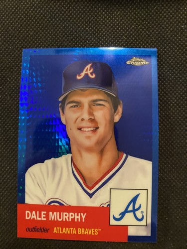 2022 Topps Chrome Platinum Dale Murphy Blue Prism #234 Atlanta Braves - Picture 1 of 2