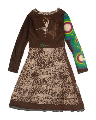 Ladies Desigual Multicolored Long Dress Size M - Picture 2 of 7