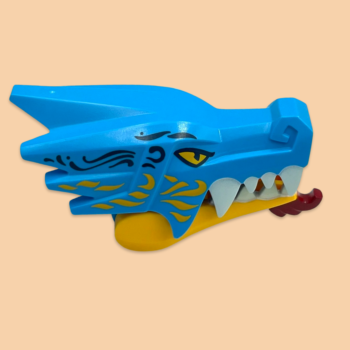 LEGO NINJAGO Dragon Head Part 71759 Dark Azure Color 6385398 | eBay