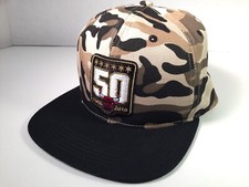 Chicago Bulls 2016 50th Anniversary Camo SnapBack Hat Cap Flat Brim SGA AT T