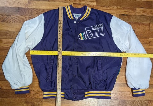 Vtg Utah Jazz NBA Chalk Line Jacket - XL - Rare 90s Fanimation Basketball - USA - Picture 3 of 24