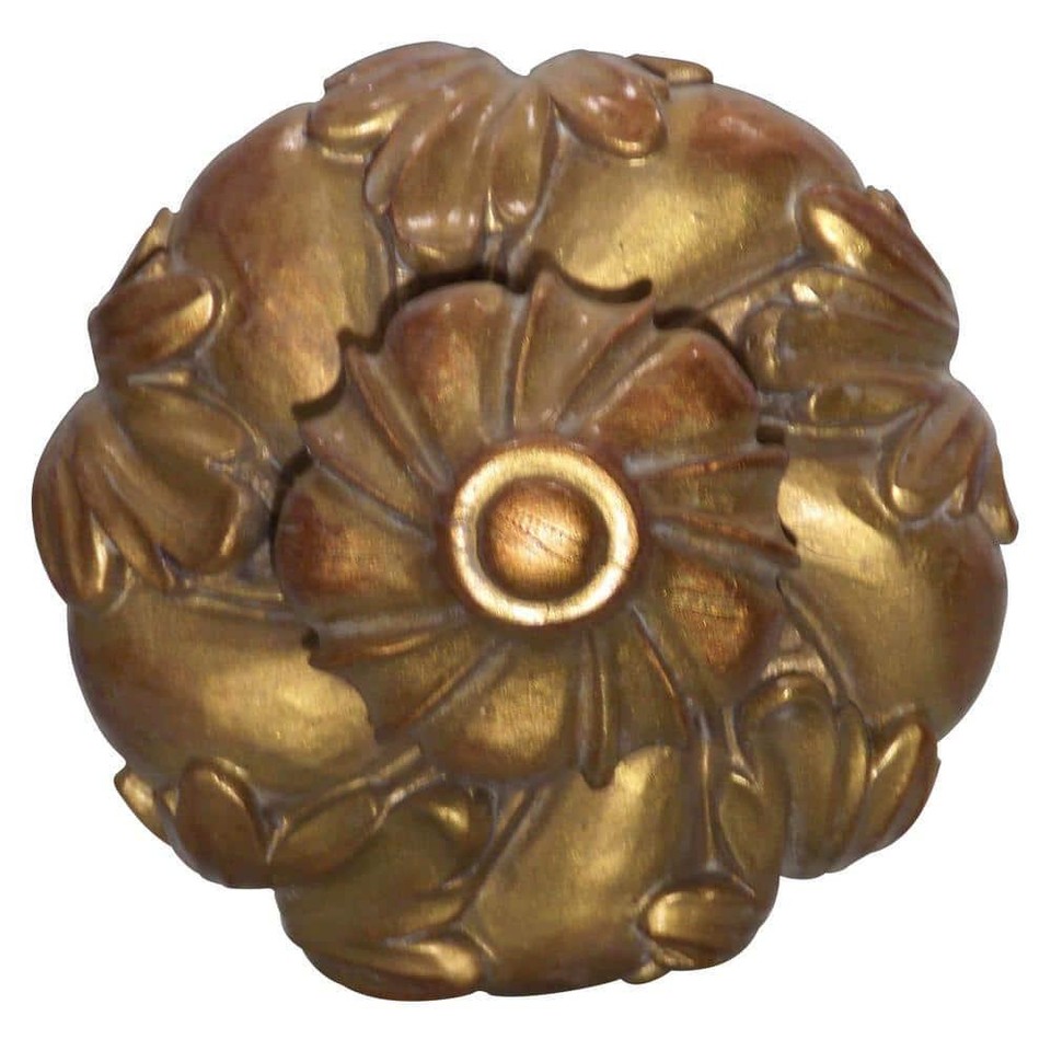 Classic Home Single Curtain Rods Single Curtain Rod Historical Gold W