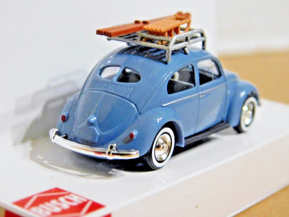 Busch 42911 1/87 Volkswagen раздельное окно жук с санями и лыжами новый в коробке - Изображение 3 из 4