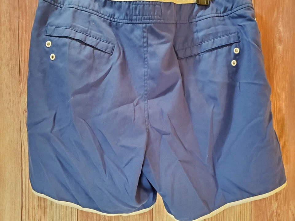 VTG Penguin Munsingwear Swim Trunks Mens Shorts Size 38 Mesh Lined Royal Blue - Image 3 of 4