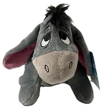 Disney Winnie the Pooh EEYORE 9" Long Plush Stuffed Animal Toy Just Play NWT NEW