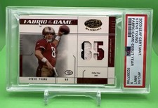 STEVE YOUNG 2003 Donruss Leaf Certified Fabric GAME PATCH /85 3 color patch HOF