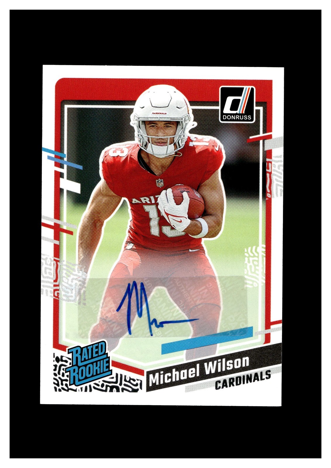 2023 Donruss Rated Rookies Autographs #303 Michael Wilson RC Arizona Cardinals