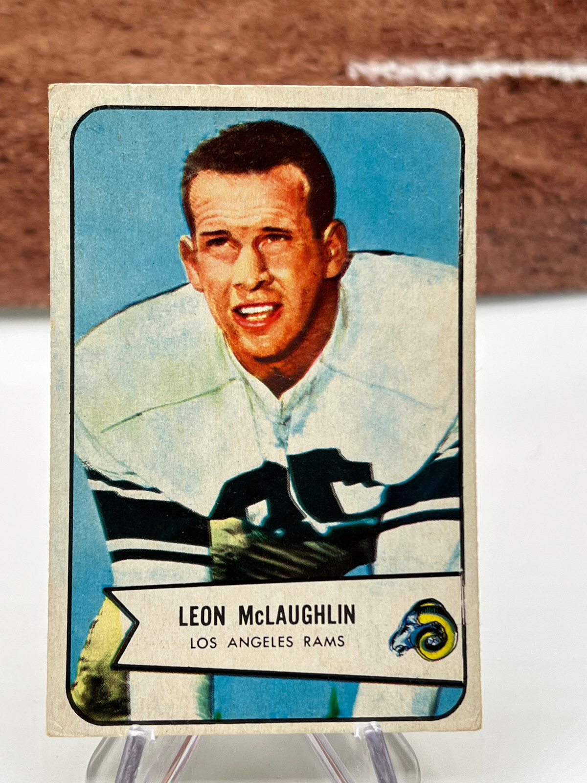 1954 Bowman #56 Leon McLaughlin Los Angeles Rams
