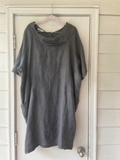 Womans Unbranded Gray Shirt Dress - Size Unknown