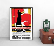 Poster Women's Day 1914 Out With Women's Suffrage Poster Feminism