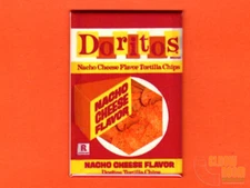 Doritos Nacho Cheese tortilla chips vintage bag art 2x3" fridge/locker magnet 