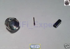 1 x Straight F TV Male Crimp for RG174 RG179 RG316 RG188 Coax Cable RF Connector