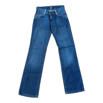 Dolce Gabbana Jeans W28 L32 Made in Italy Straight Leg Denim Strass Y2K Style (K