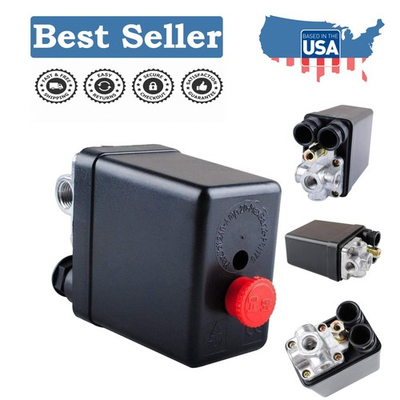 #ad #ad Compact Black Pressure Switch Control Valve for Miniative Air Compressor 240V $17.99