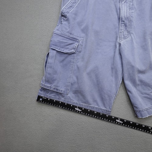 Vintage Hollister Blue Heavy Cargo Shorts Men's Size 33 Inseams 11” - Picture 6 of 20