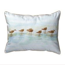 Betsy Drake Avocets Large Indoor Outdoor Pillow 16x20