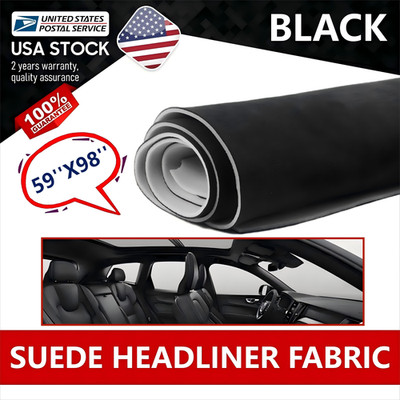 59''x98'' Headliner Fabric Foam Durable Backed Suede Car Roof Liner Upholstery