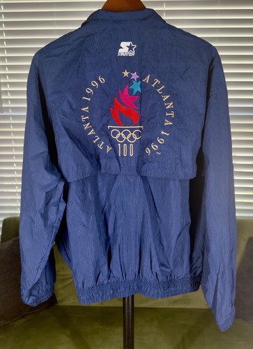Vintage 1996 Atlanta Summer Olympics Starter Windbreaker Jacket Large